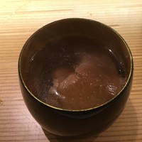 日本橋笈川 - 名物のすっぽんと鱶鰭のスープ
