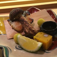 日本橋笈川 - 真魚鰹の西京焼きと岩手の松茸 南瓜と零余子
