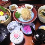 菊家 - ランチ鯵のメンチカツ定食