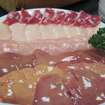 軍鶏丸 - 見てください、このお肉！