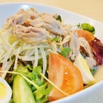 Yakitori Fukuyoshi - 彩り鮮やかな野菜たっぷりの特製サラダです