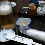 Sushi Ikeuo Kappou Yamaya - 一口飲んだビール