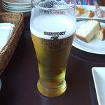 ビストロ酒場staub - ワンコインセットのドリンク。もちろんＧＪＢ（ご機嫌ジェットビア）。