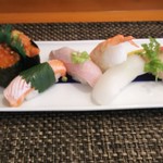 玄海鮨 - 松にぎり  リバースアングル