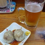 Ueda - 生ビールとシュウマイ