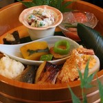 馳走 きむら - アレルゲン対応でメニューを少し変えて貰ったお食事。