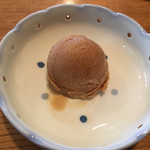 Muku An - 昼の蕎麦膳　1,620円　黒糖アイス