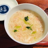 天ぷら 松 - 蒸物　紅ズワイ蟹の餡かけ茶碗蒸し