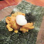 不風流 - 雲丹　キャビア　鶉の半熟玉子