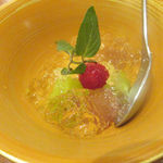 不風流 - 梅酒のセリーと果物