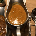 カフェ オールドクロック - 南インドのチキンカレー 大辛