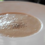 レストランル シエルブルー - 舟形マッシュルームのクリームスープ