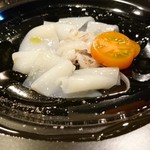 No.29 - お通し（ヤリイカのカルパッチョ）