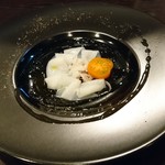 No.29 - お通し（ヤリイカのカルパッチョ）