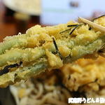 田舎打ち 麺蔵 - インゲン天