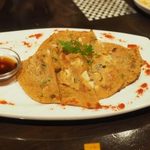 赤い壺 - イカとニラの激辛チヂミ（+8)