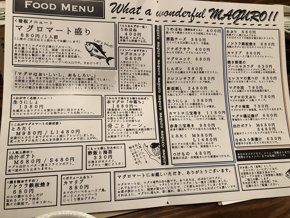 『移転しました』by う～やん : 【移転】マグロマート - 中野/魚介料理・海鮮料理 [食べログ] 移転しました(う～やん)-マグロマート