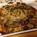 Okonomiyaki Miho - お好み焼き　肉玉そば+エビ　560円