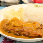 Honkon Chanki Chachanten - 香港チキンカレーライス@730円