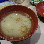 唐船峡 そうめん流し - 味噌汁かと思いきや鯉のアラ汁