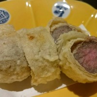 治兵衛 - 牛湯葉巻きの天ぷら