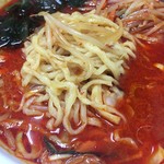 Gojuuban - 「雷大辛ラーメン」（780円）の麺