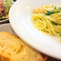 ブラチェリア バーヴァ - 海老と青さ海苔のクリームパスタ