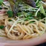 塩そば専門店 桑ばら - カルクスモーキーキムラの燻製そば～ベーコン・アスパラ～