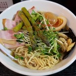 塩そば専門店 桑ばら - カルクスモーキーキムラの燻製そば～ベーコン・アスパラ～