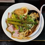 塩そば専門店 桑ばら - カルクスモーキーキムラの燻製そば～ベーコン・アスパラ～