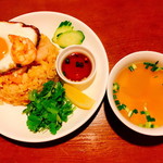 我自由家タイランド - 「カオパットクン（850円）」タイ風海老チャーハン
