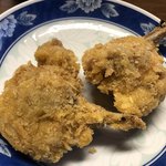 おふくろ亭 - 白ホル定食 ニンニク醤油 飯中 500円
      ハムカツ 100円
      フライ二品 100円