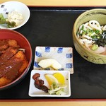うどん処　あしほ - ミニ丼セット・味噌カツ丼（950円）