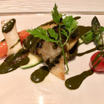 御宿 The Earth - 鮑バター焼き、肝ソース