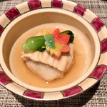 御宿 The Earth - 炊き合わせ 里芋穴子包み