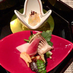 御宿 The Earth - かます南蛮焼、ナス田楽、銀杏南京