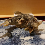 銀座 しのはら - 長良川落ち鮎焼いて揚げる