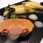 フロリレージュ - 毛ガニのカニ玉  トラペット茸とＵＰ