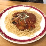 スパゴ - 茄子とベーコンのトマトソース