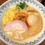 麺屋蕪村 - 「信州味噌ラーメン」(850円)+「味玉」(100円)