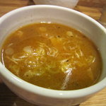 銀座 いし井 - 魚介系濃厚つけスープ。