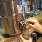 銀座 いし井 - アルカリイオン水？