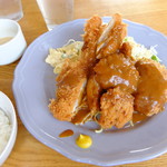 洋食よだれ道 - ミックスフライセット 1350円 (18年8月)