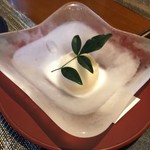 九州の旬 博多廊 - ヴィーガン仕様のデザート りんごシャーベット