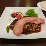 Teppanyaki Dainingu Ginza Hambagu - とろける和牛ハンバーグ＋厚切りベーコン