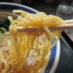 武田そば屋 - 麺アップ