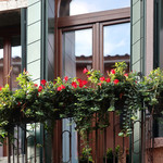 Starhotels Splendid Venice - お向かいの窓に映る青空