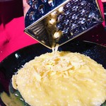 Risotto with lots of cheese and truffle aroma