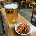 スタミナとん - 生ビールはサービス／ キムチ ¥180