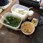 うどん 一福 - 無料の薬味　※大根おろしまである！